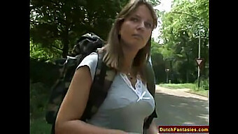 A Hot European Milf Gets Her Tight Pussy Pounded In The Park