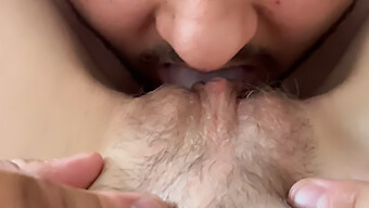 Fingering And Licking Tight Pussy Close-Up