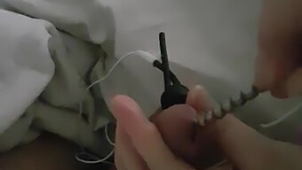 Funny Playtime With A Big Penis And Electro Sounding