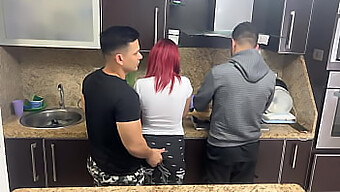 Latina Wife Gets Her Ass Pounded In The Kitchen