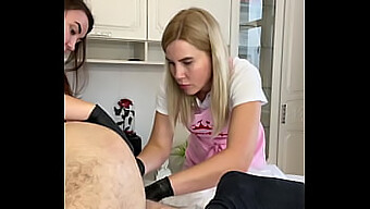 Ukrainian Beauty Gets A Surprise Cumshot During A Shaving Lesson