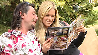 Amazing German Girl Receives A Facial In Her Parents' Garden