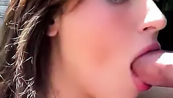 After Photoshoot, This Beautiful Instagram Model Gives A Blowjob