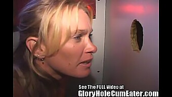 Milf Gets A Deep Blowjob And Swallows Cum In Gloryhole