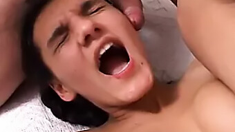 High School Girl Joins Anal Orgy With Big Natural Tits