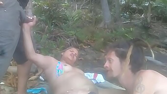 Paty Bumbum Takes Control In This Hot And Heavy Beach Orgy