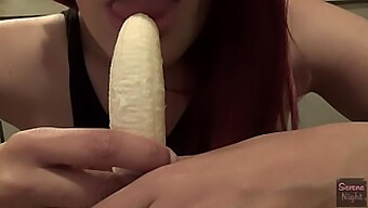 Latina Milf Tries To Blowjob A Banana And Fails