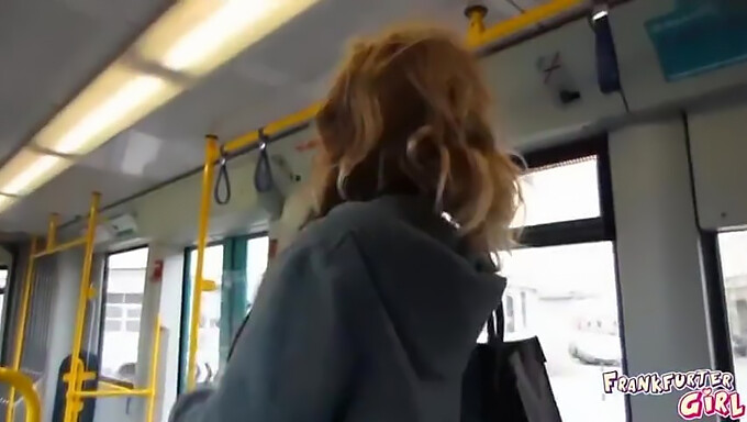 Girls Getting Naughty In A Public Tram