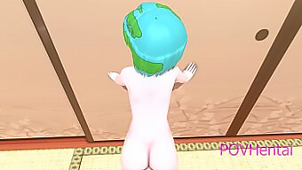 Teen Earth-Chan'S Missionary From Behind In 3d