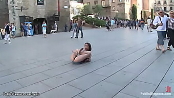 Spanish Hottie Enjoys Public Domination And Bdsm