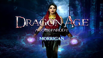 Gorgeous Dragon Age Babe Morrigan Gets Her Big Tits And Natural Breasts On