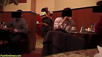 Public Anal Sex In A Coffee Shop With Oral And Anal Components