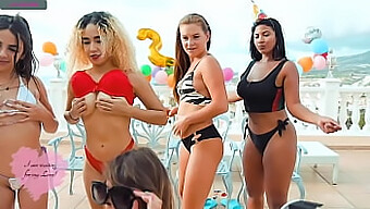 Group Sex On The Beach With A Group Of Hot Babes