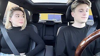 Cum In The Car: Blonde Teen Gets Paid For A Blowjob