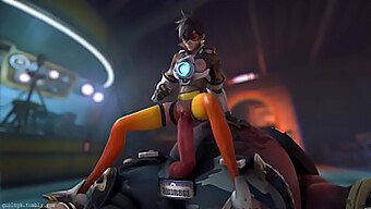 Tracer And Roadhog'S Animated And Sound Porn (Guilty)