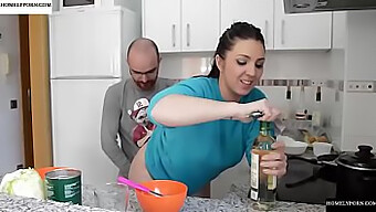 Hot Homemade Sex In The Kitchen With Pamela And Jesus