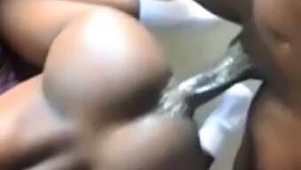 Transexual Negra Recibe Una Gran Follada En Su Trasero