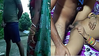 Big Boobed Indian Neighbor Caught Shaking Cock On Rooftop Gets Fucked